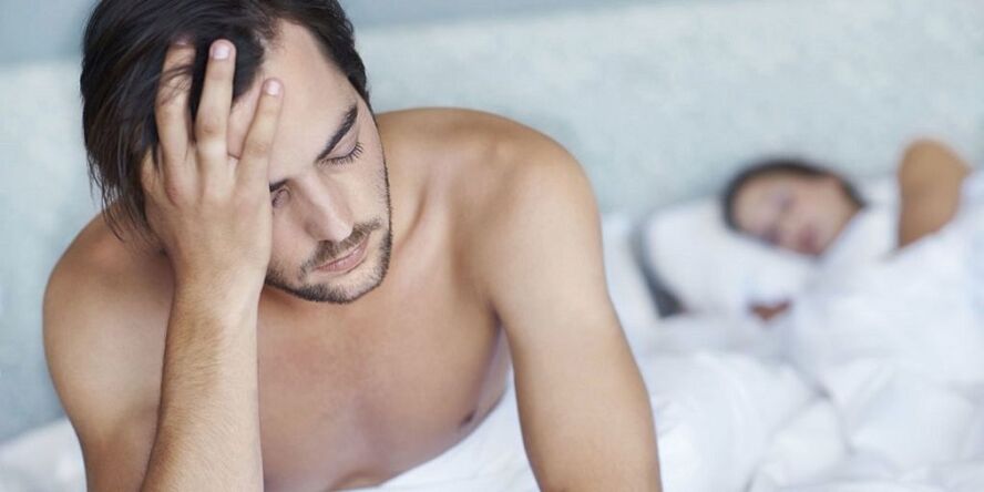 zmanjšanje spolne aktivnosti pri moških s prostatitisom
